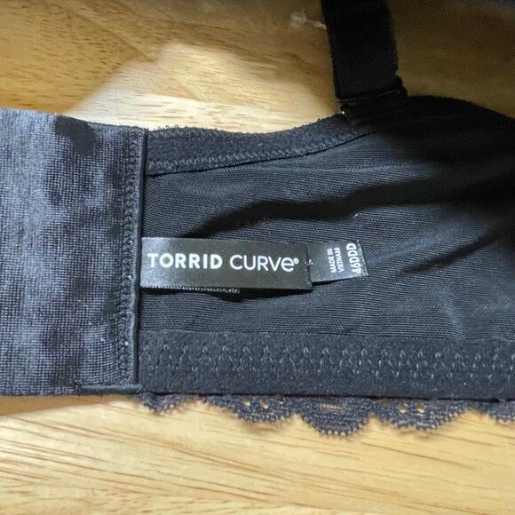 Torrid NWT Plunge Push-Up Lace Straight Back Bra Black Size 46DDD Convertible - Picture 8 of 11
